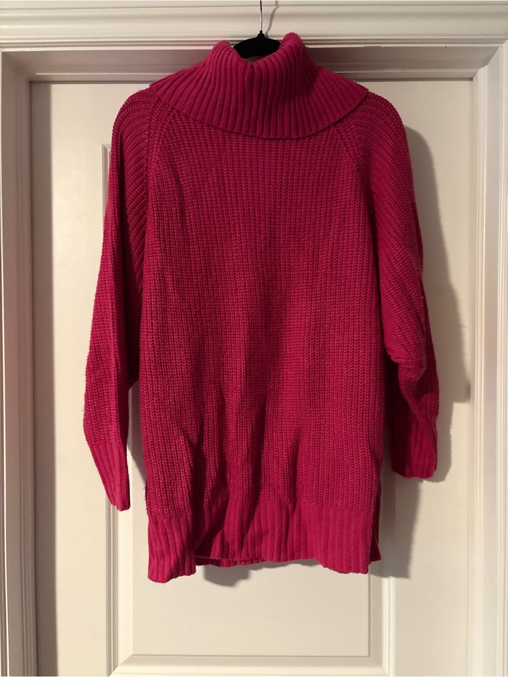 ASOS Hot Pink Chunky Turtleneck Sweater